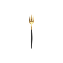 Load image into Gallery viewer, Black gold cutlery set