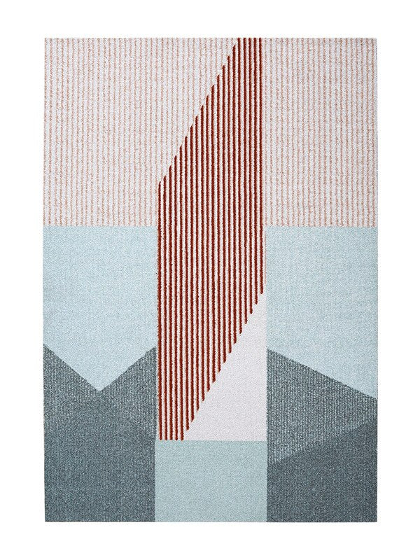 Cubist modern living room carpet