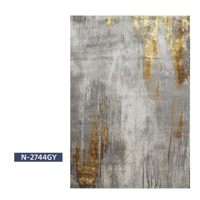 Post-modern carpet with light gray