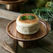 Load image into Gallery viewer, High stand wooden cake plate
