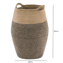 Load image into Gallery viewer, Large cotton rope laundry basket
