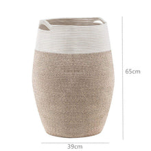 Load image into Gallery viewer, Large cotton rope laundry basket
