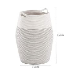 Load image into Gallery viewer, Large cotton rope laundry basket

