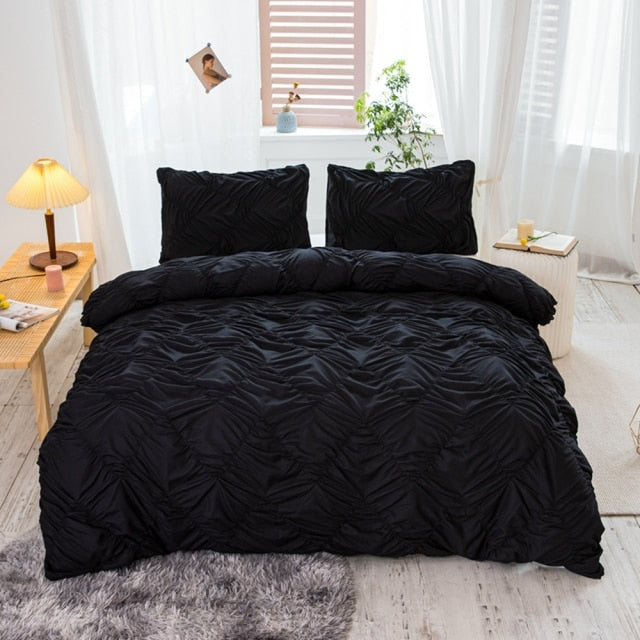 Modern Bedding Set with single solid color